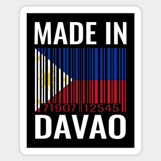 Made in Davao Barcode Flag of the Philippines Sticker